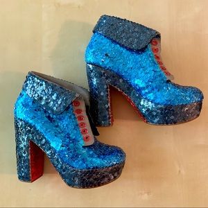 Timothy Westbrook Handmade Sequin Covered Shoes